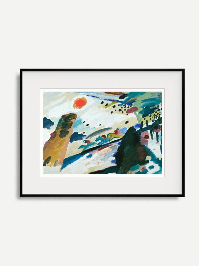 Romantická krajina, Wassily Kandinsky, 1911