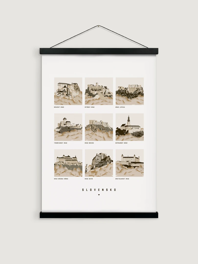 Poster Castles of Slovakia A2 