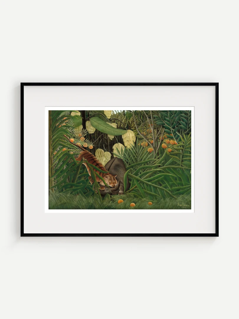 Boj tigra s byvolom, Henri Rousseau, 1908