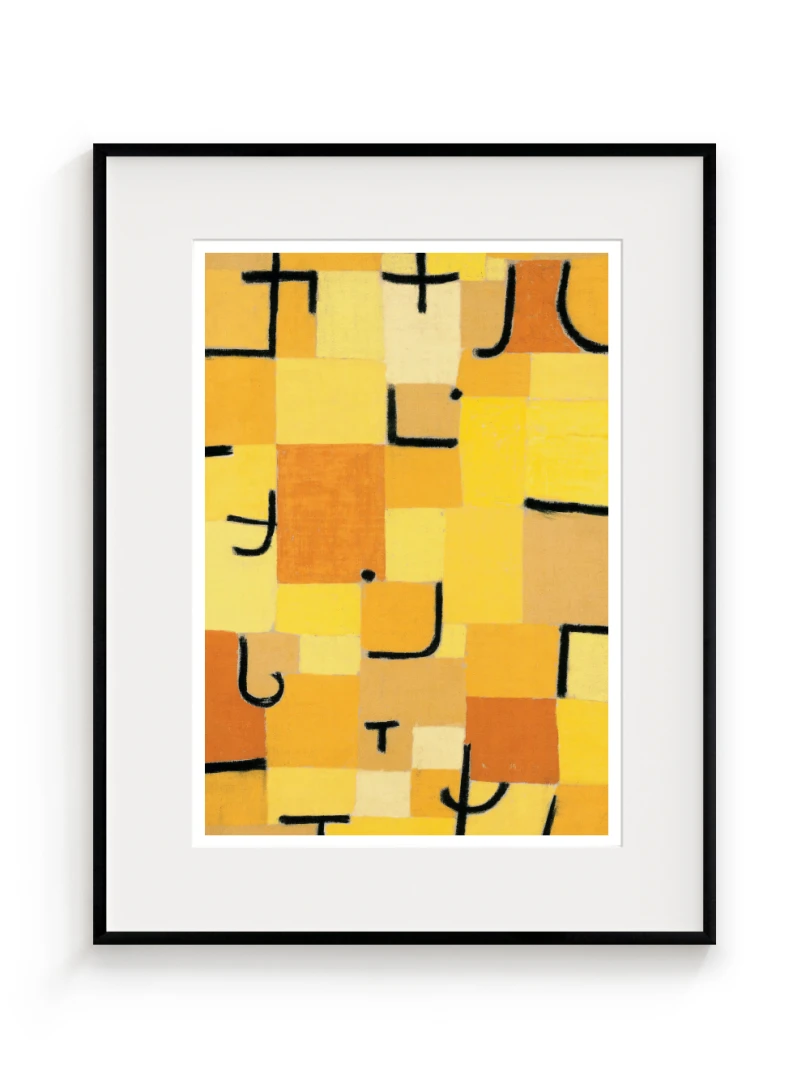 Znaky v žltej, Paul Klee, 1937