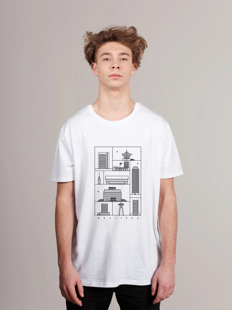 Planéta 220 Tričko muž, biela