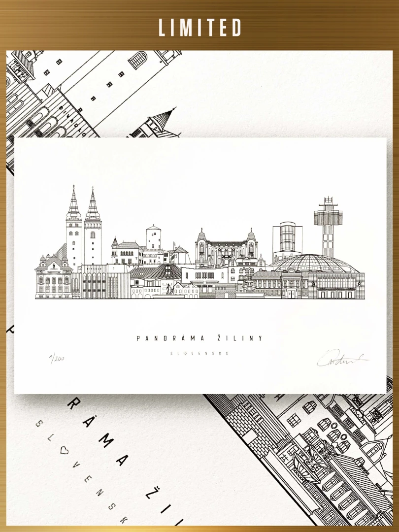 Limited Print Panorama of Žilina / Slovakia