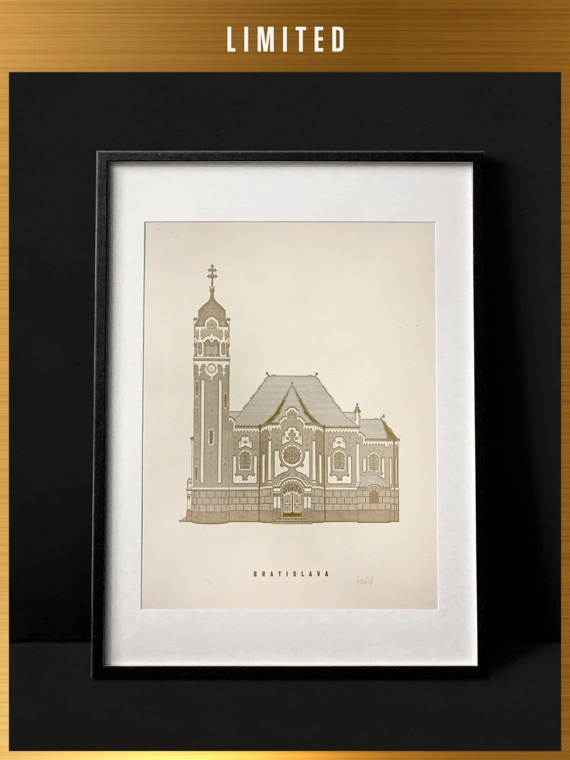 Limited Print Blue Church / Bratislava / Slovakia