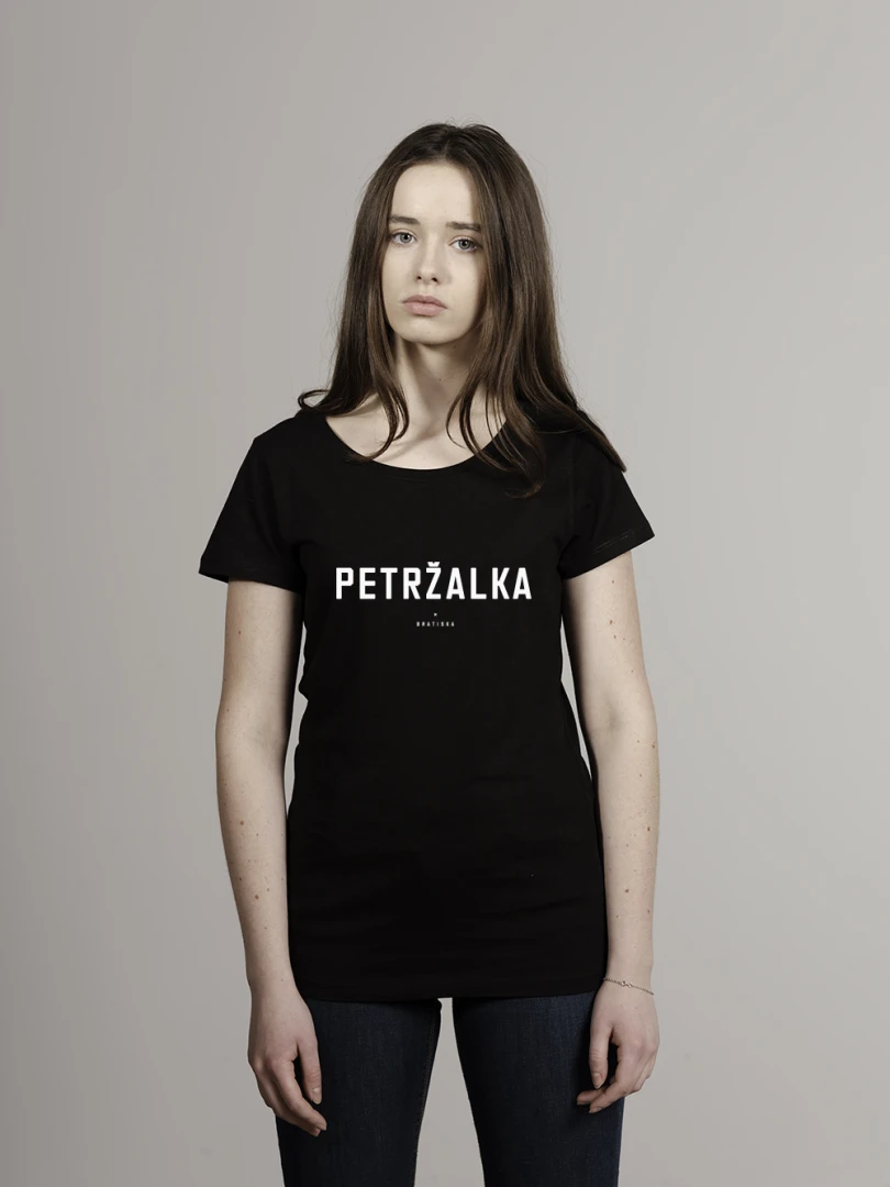 Petržalka Tričko žena, čierna