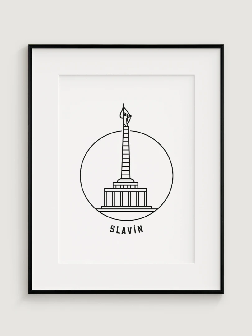 Slavín - minimalistic illustration