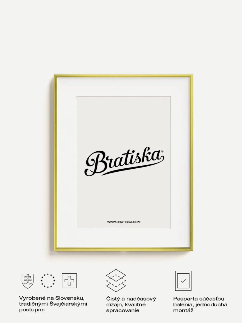 Hliníkový Rám 40x50 - Zlatá