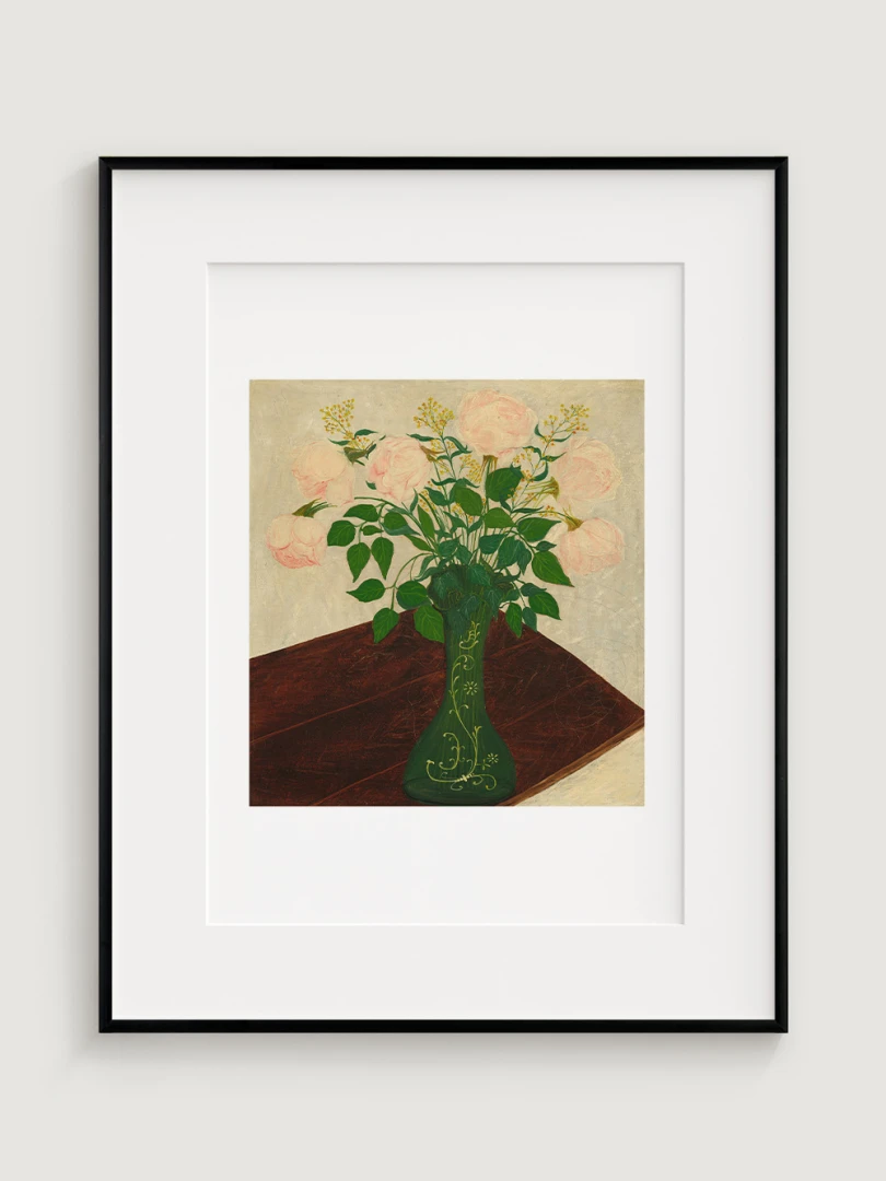 Ružové ruže, neznámy umelec, ca. 1875-1900