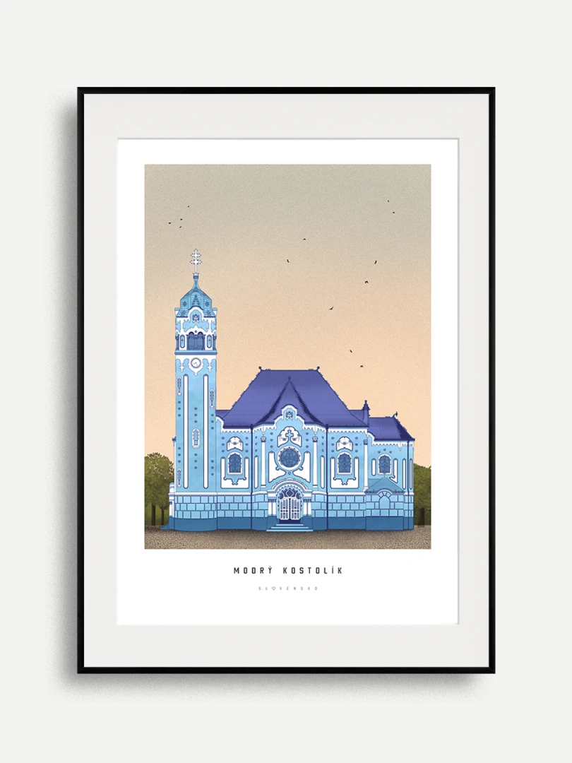 Modry Kostolík Farba A2