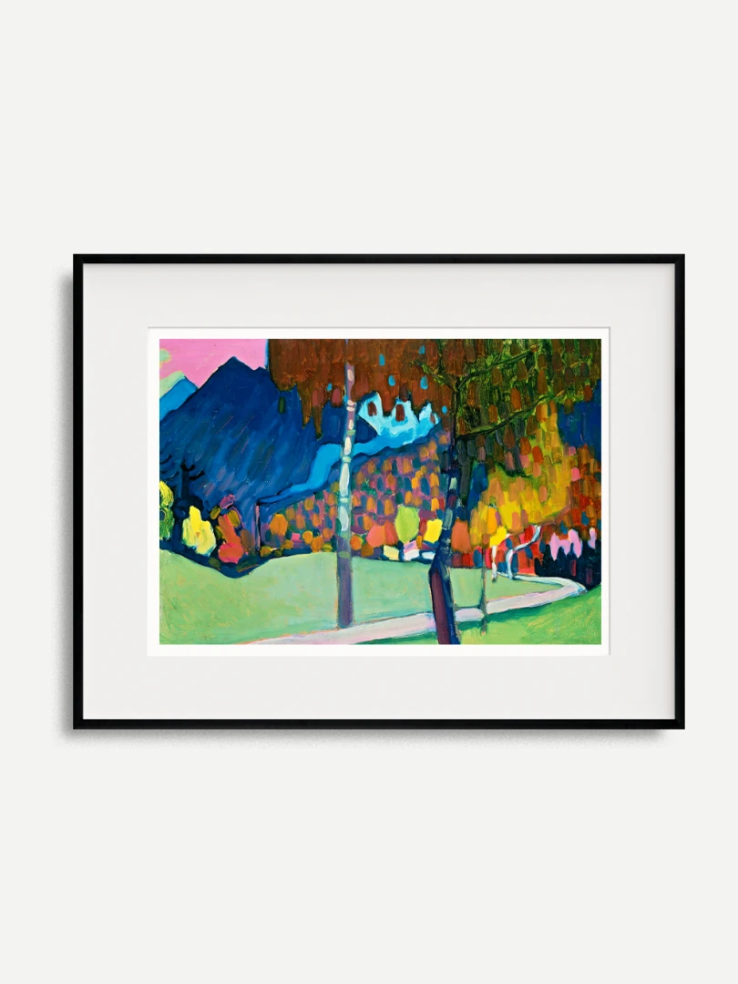 Jesenná štúdia v Oberau, Wassily Kandinsky, 1908