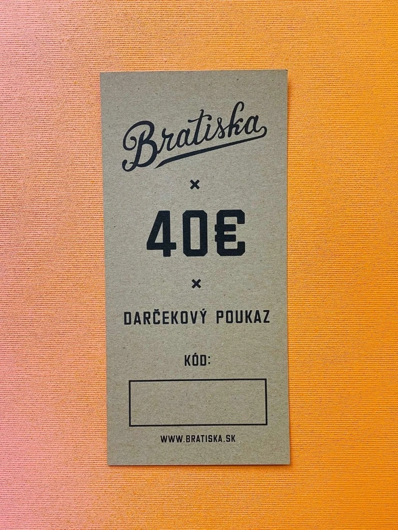 Dárkový poukaz - 40€