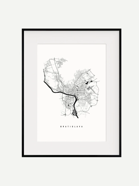 Mapa Bratislavy