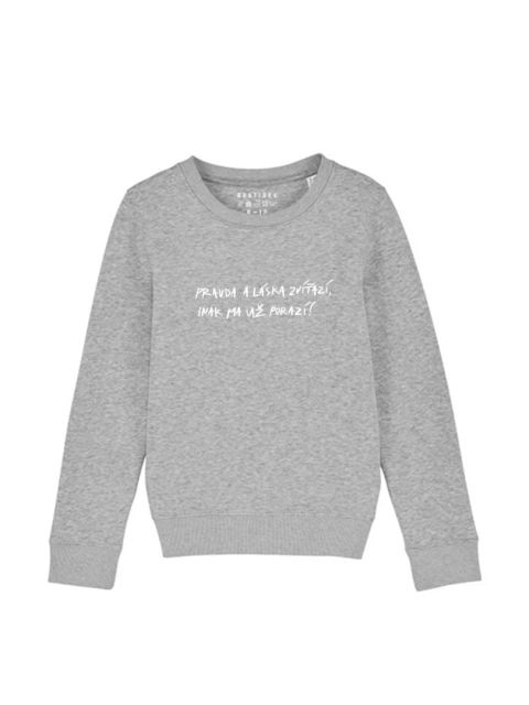Pravda Láska detský crewneck