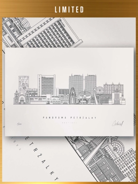 Limited Print Panorama of Petržalka / Bratislava / Slovakia
