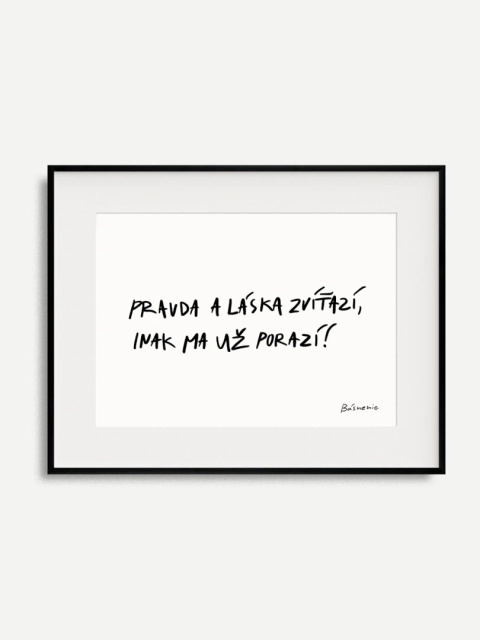 Pravda Láska print A3