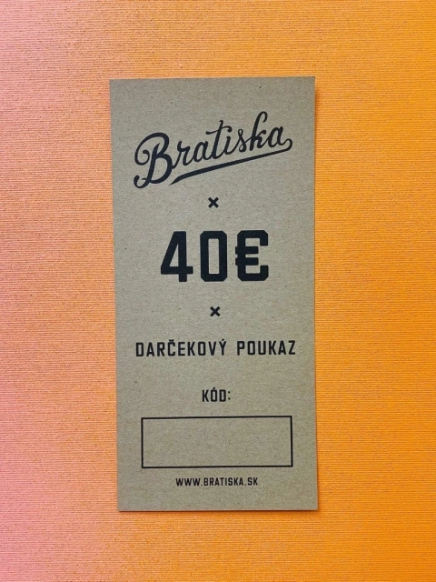 Darčekový poukaz - 40€