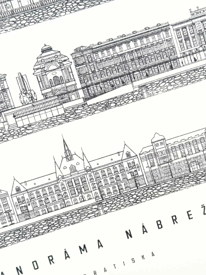 Panoráma Nábrežia Bratislavy