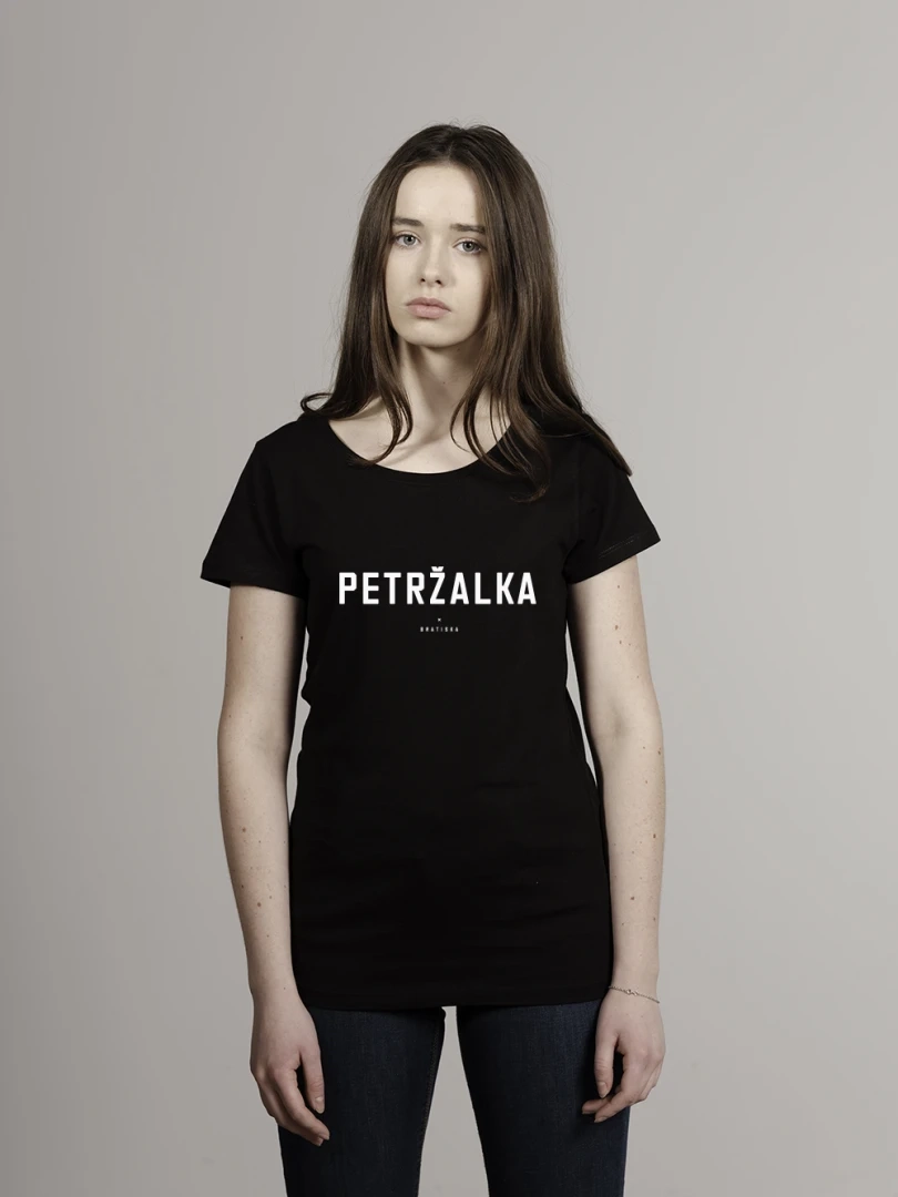Petržalka Tričko žena, čierna