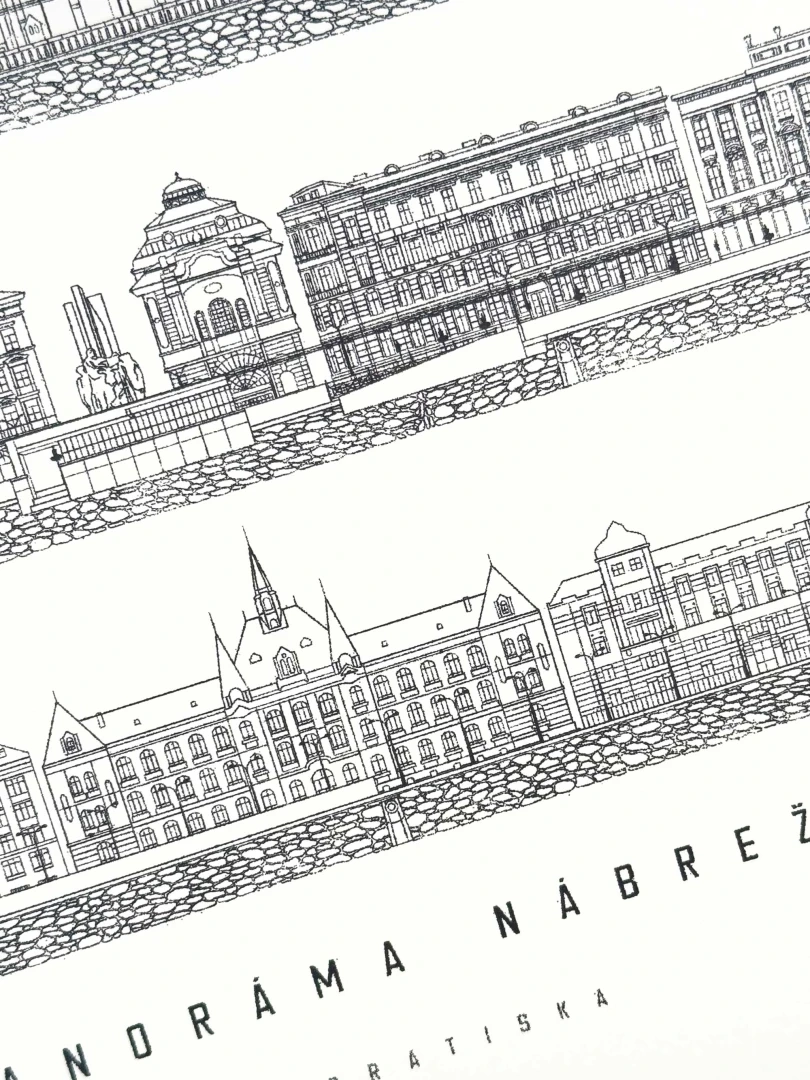 Panoráma Nábrežia Bratislavy