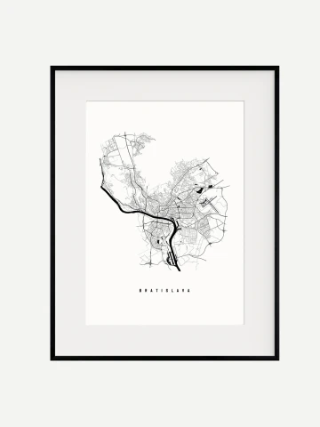 Mapa Bratislavy