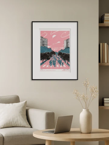 Umelecký print Korzo Soblahovská Trenčín 2026