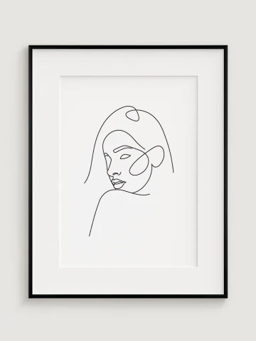 Minimalistická Ilustrace Ženy 1