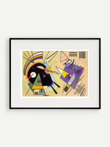 Čierna a Fialová, Wassily Kandinsky, 1923