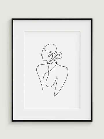Minimalistická Ilustrace Ženy 2