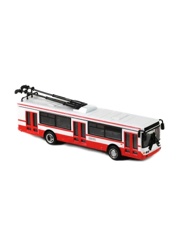 Trolejbus červený 16 cm