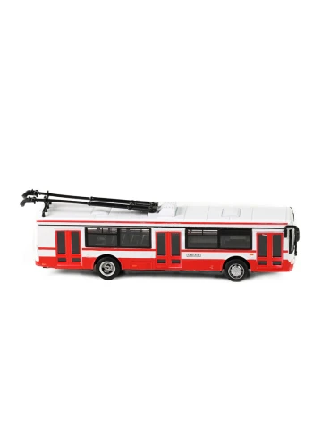 Trolejbus červený 16 cm