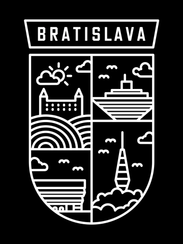 T-shirt Bratislava Badge / Slovakia