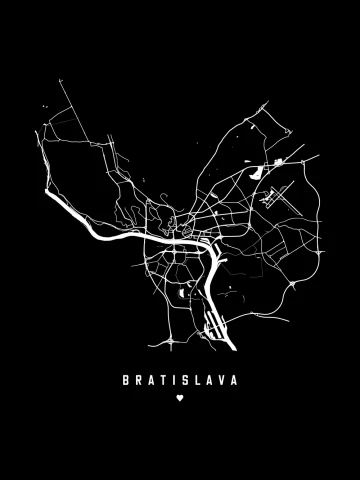 Mapa Bratislavy