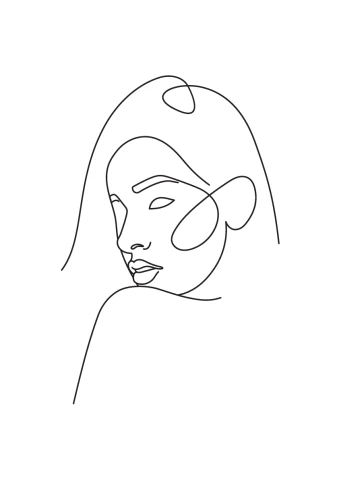 Minimalistická Ilustrace Ženy 1