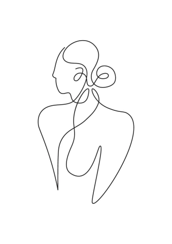 Minimalistická Ilustrace Ženy 2
