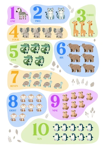 Cute Animal Numbers
