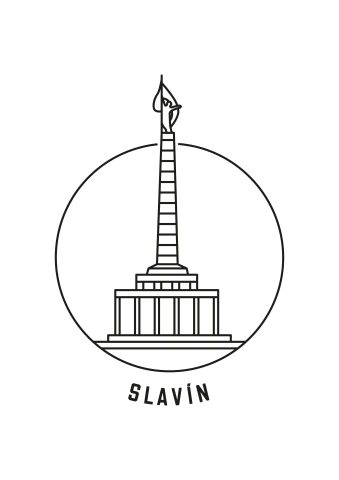 Slavín - minimalistic illustration