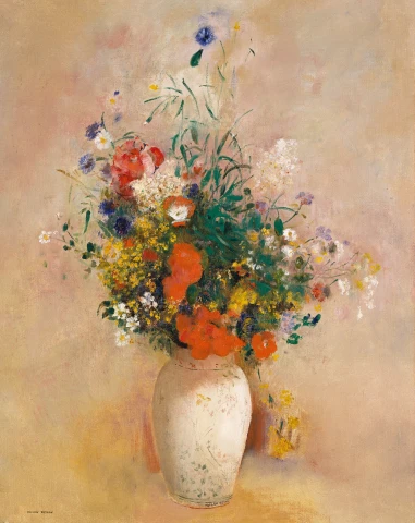 Váza s kvetinami, Odilon Redon, 1905