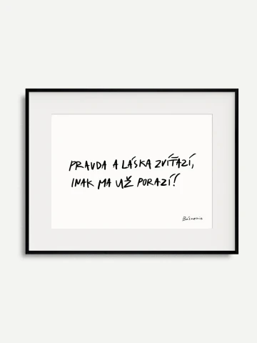 Pravda Láska print A3