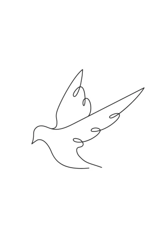 Minimalist Dove