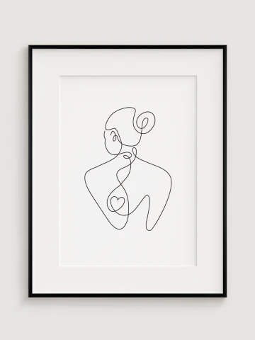 Minimalistická Ilustrace Ženy 3