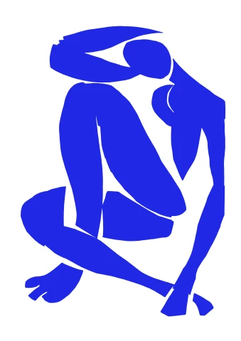 Nu Blue 01, Henri Mattise, 1952