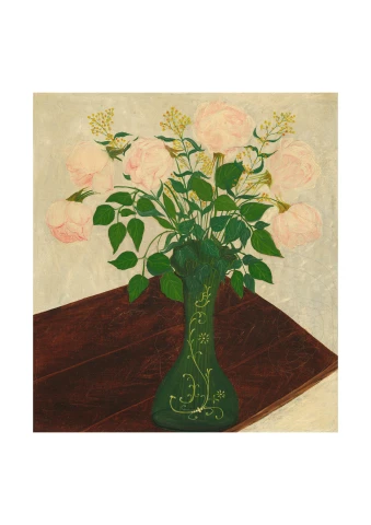 Pink Roses, unknown artist, ca. 1875-1900