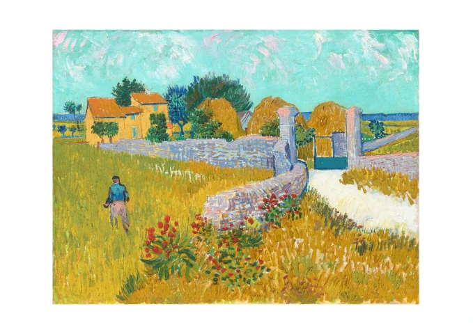 Farmhouse in Provance, Vincent van Gogh, 1888